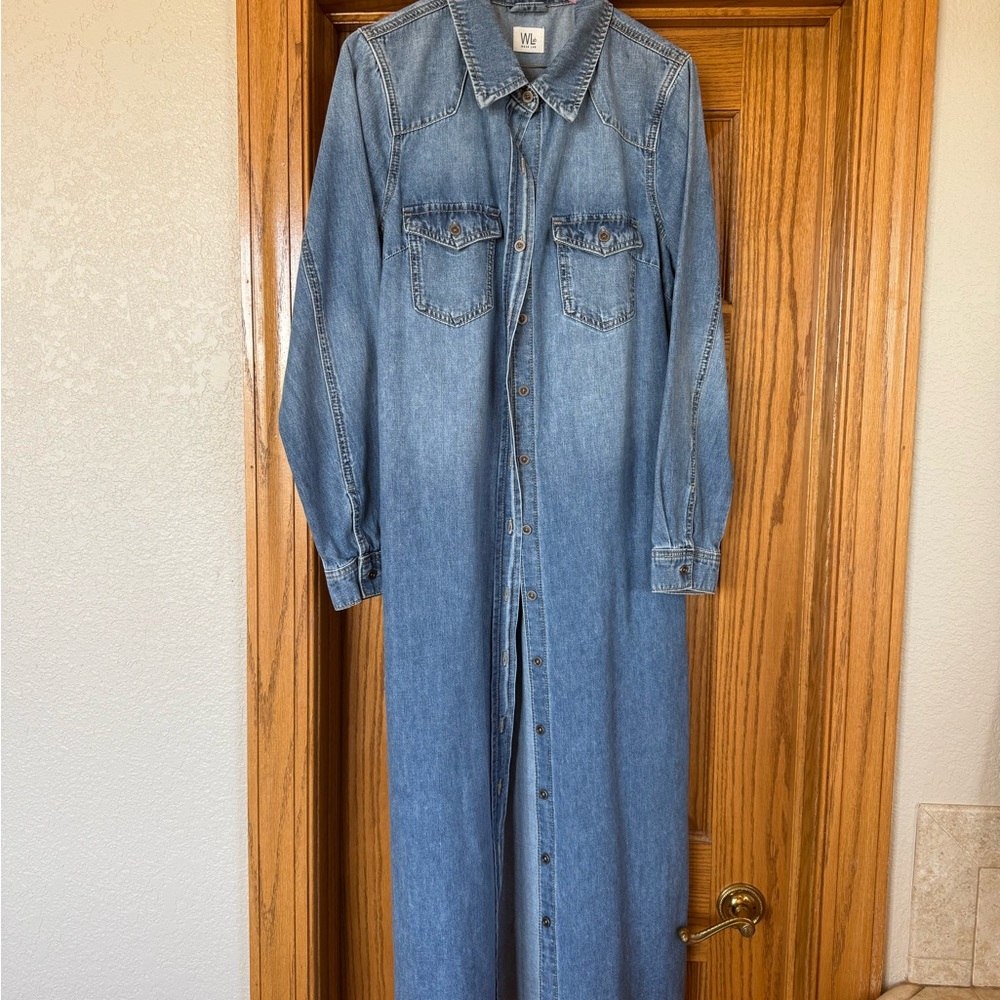 Denim Long Sleeve Dress